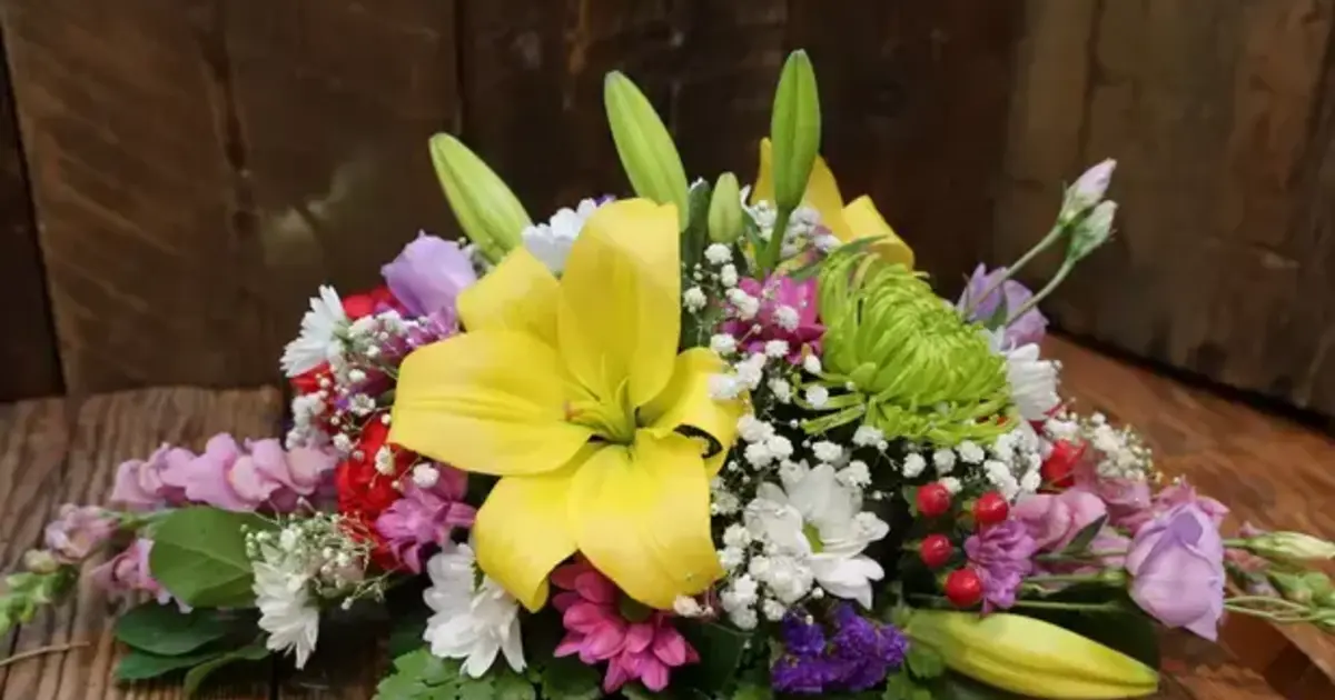 Oval and Pointed Oval Floral Arrangements