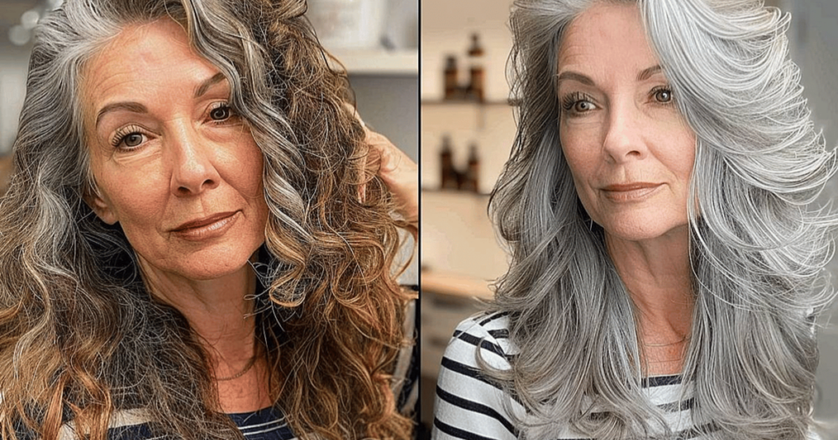 Medium Shaggy Hairstyles for Over 60